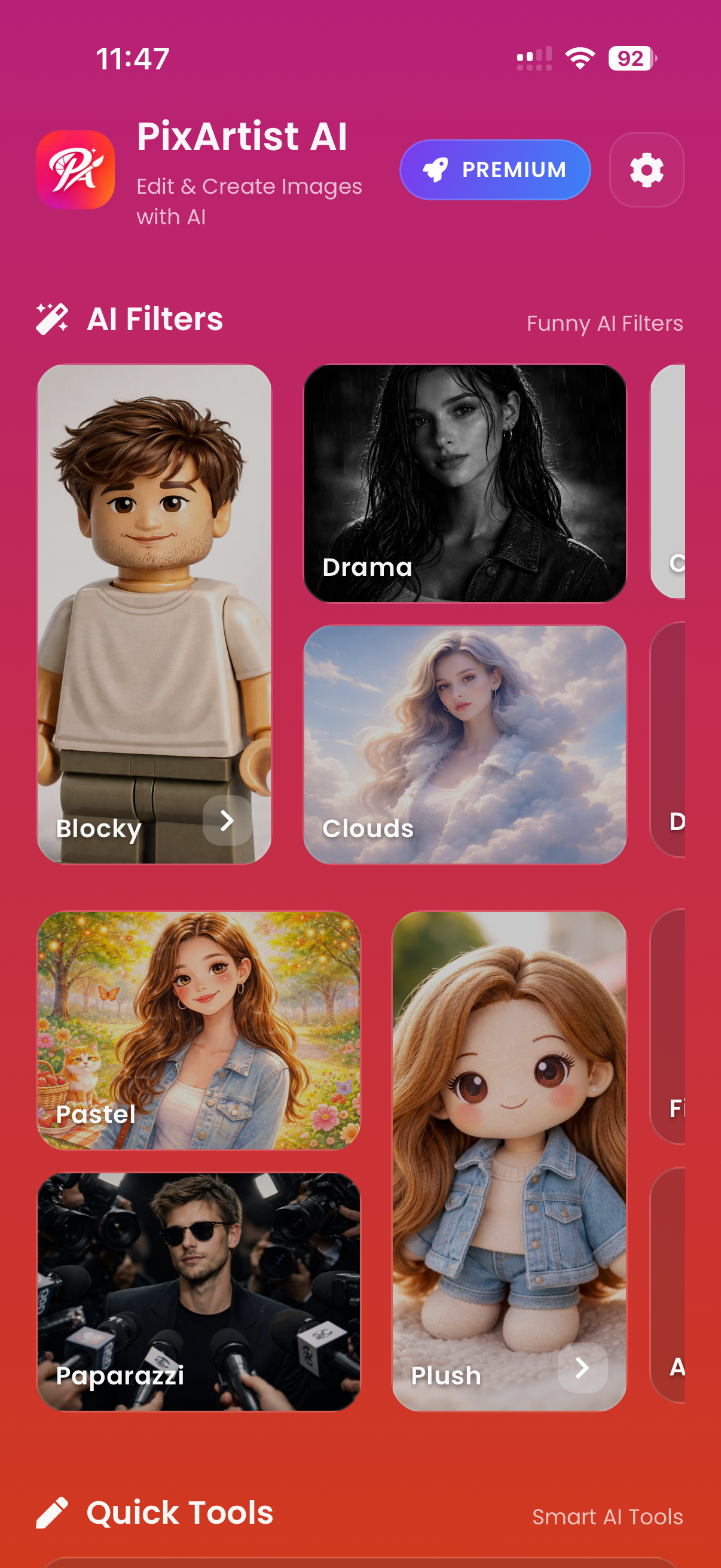Screenshot di PixArtist AI